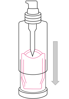 レフィルパックを切らずにセット